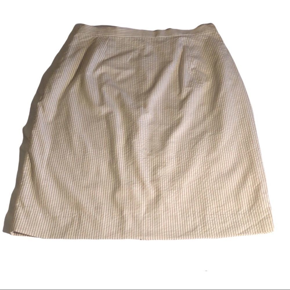 Brooks Brothers seersucker striped pencil skirt size 12